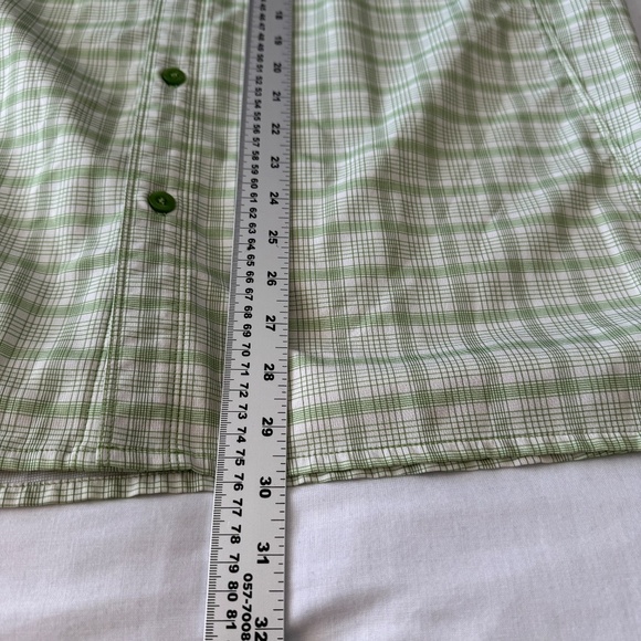 The North Face Men's XL Green Plaid Button Up Performance Shirt Hiking Fishing - Picture 13 of 16